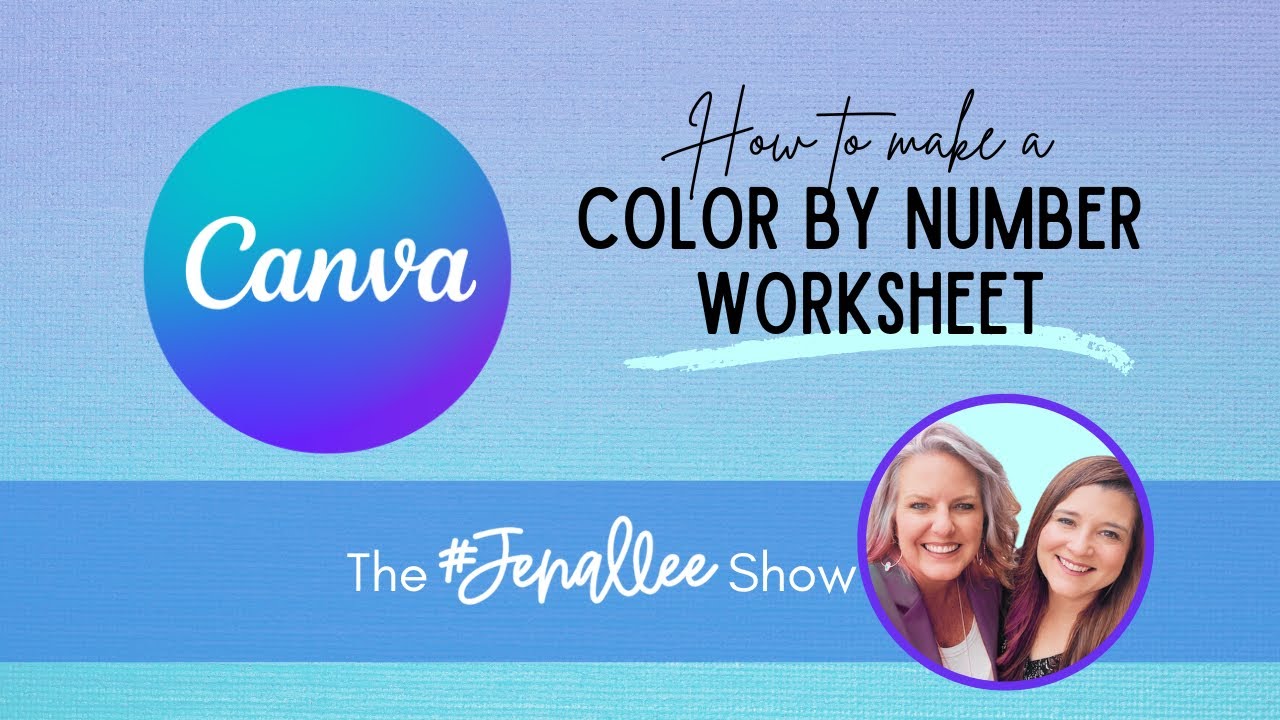 Color by Number Worksheet in Canva