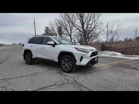 2024 Toyota RAV4 Hybrid XLE AWD in White for sale at Aurora Toyota in Aurora, ON