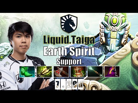 Earth Spirit Support | Liquid.Taiga | WHY PROS LOVE THIS HERO | 7.29d Gameplay Highlights