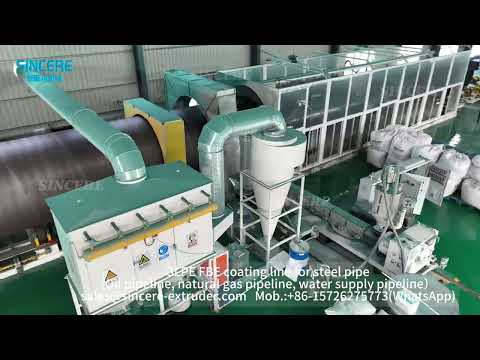 Линия для антикоррозионного покрытия трубопроводов природного газа
