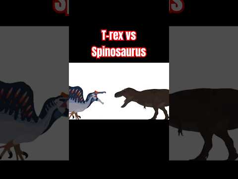 T-rex vs Spinosaurus! Animation! #dinosaur #jurassicworld #spinosaurus #trex #jurassicpark