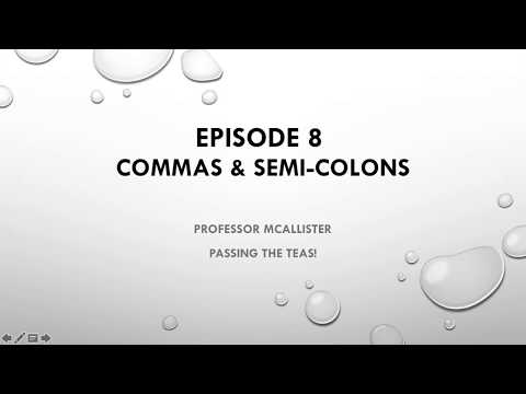 ELU Commas & Semi-Colons (Passing the TEAS: Episode 8)