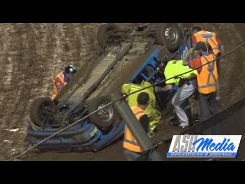Junior Sedans: Daniel Johnson Rollover - Kingaroy Speedway