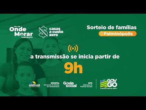 Sorteio de Casas a Custo Zero Palminópolis