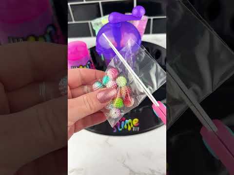 So Slime DIY Neon Sensory Slime Maker Factory Satisfying Video ASMR! #shorts #fidgets #asmr