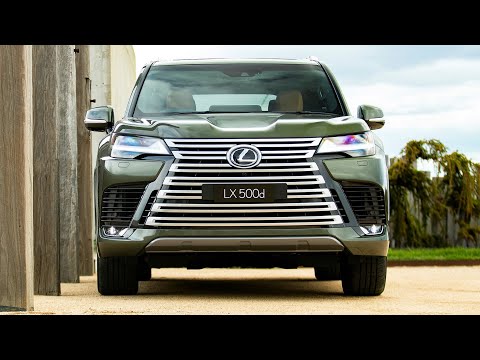 Neu 2023 Lexus LX 500d – Oberklasse-Luxus-SUV – Khaki Metal