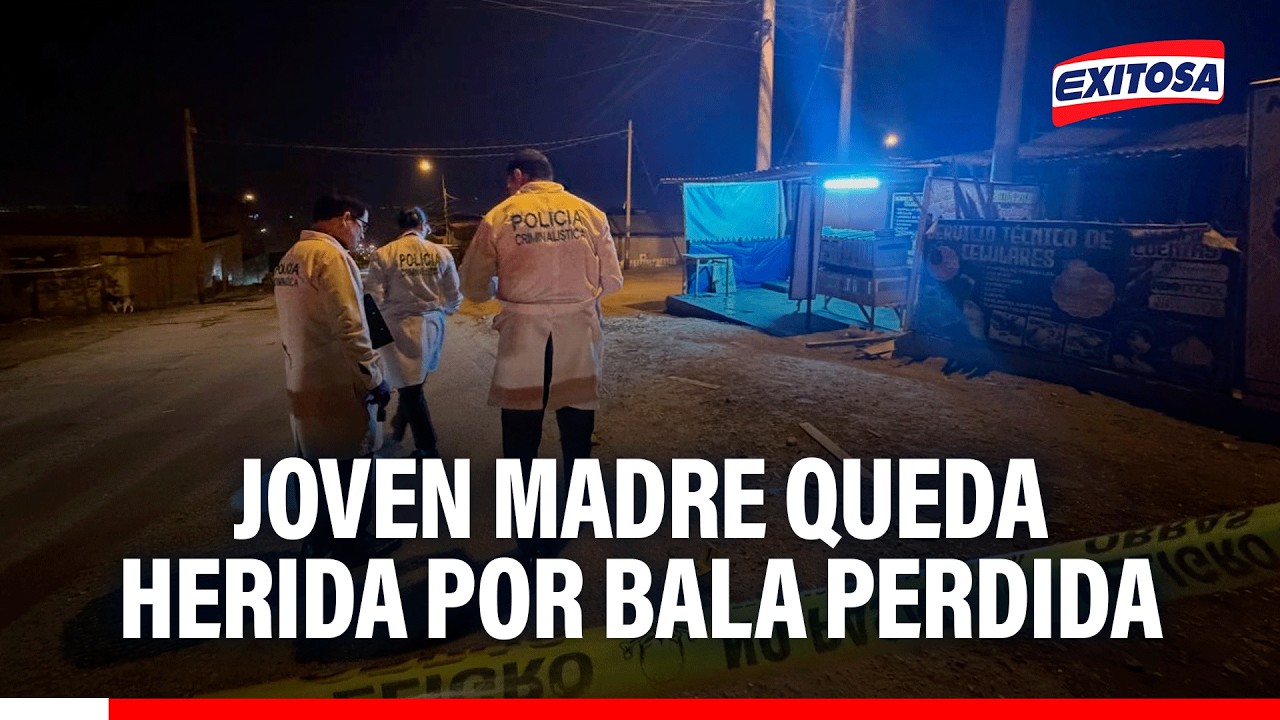 🔴🔵 Joven madre queda herida por bala perdida tras ataque de presuntos sicarios a mototaxista