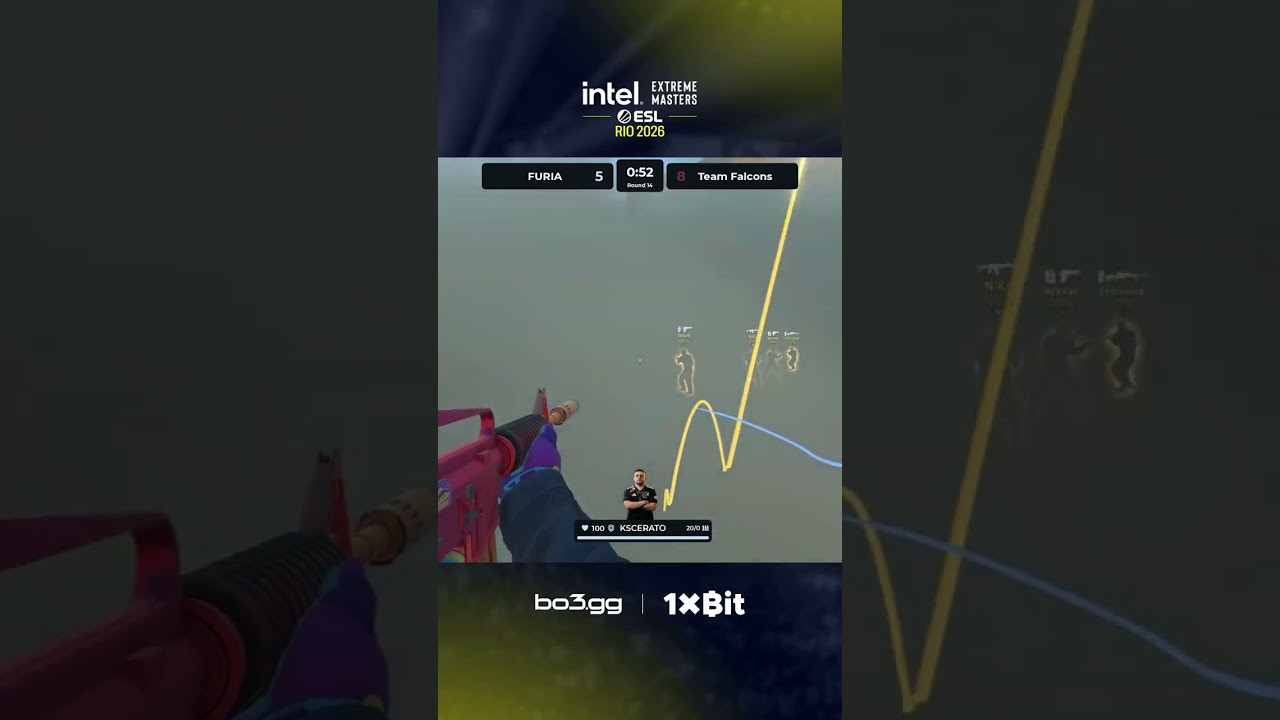 KSCERATO GOES CRAZY with a triple as enemies line up for him #bo3 #esl #rio #cs #cs2