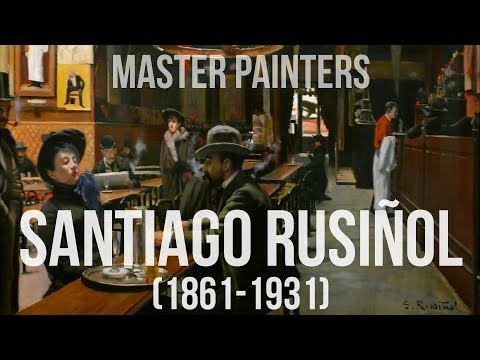 Santiago Rusiñol (1861-1931) A collection of paintings 4K