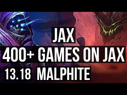 JAX vs MALPHITE (TOP) | 400+ games, 4/1/1 | EUW Master | 13.18