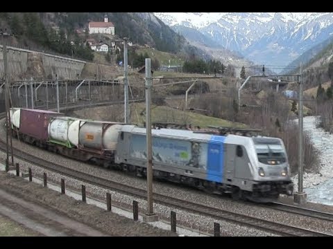 Swiss Trains at Wassen | Züge in Wassen ~ (Gotthard Bahn)