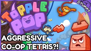 AGGRESIVE CO-OP TETRIS?! - Topplepop (4-Player Gameplay)