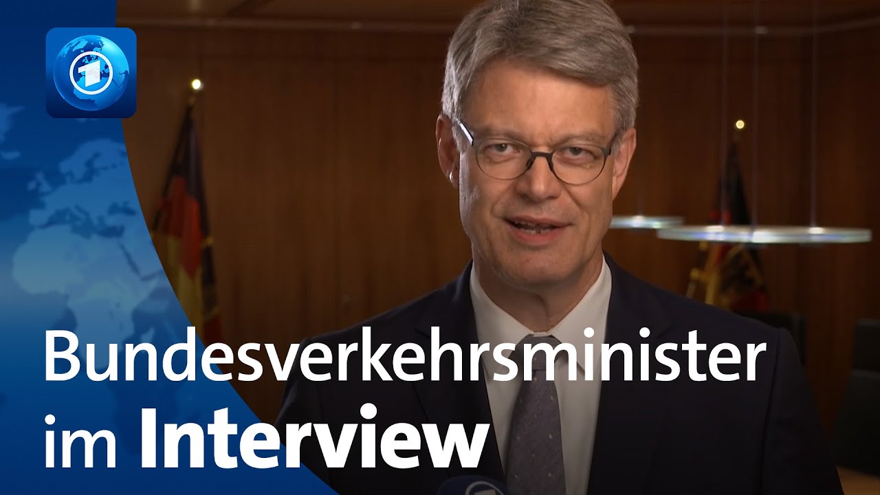 Verkehrsminister Schnieder zur Entlassung von Bahnchef Lutz | tagesthemen-Interview