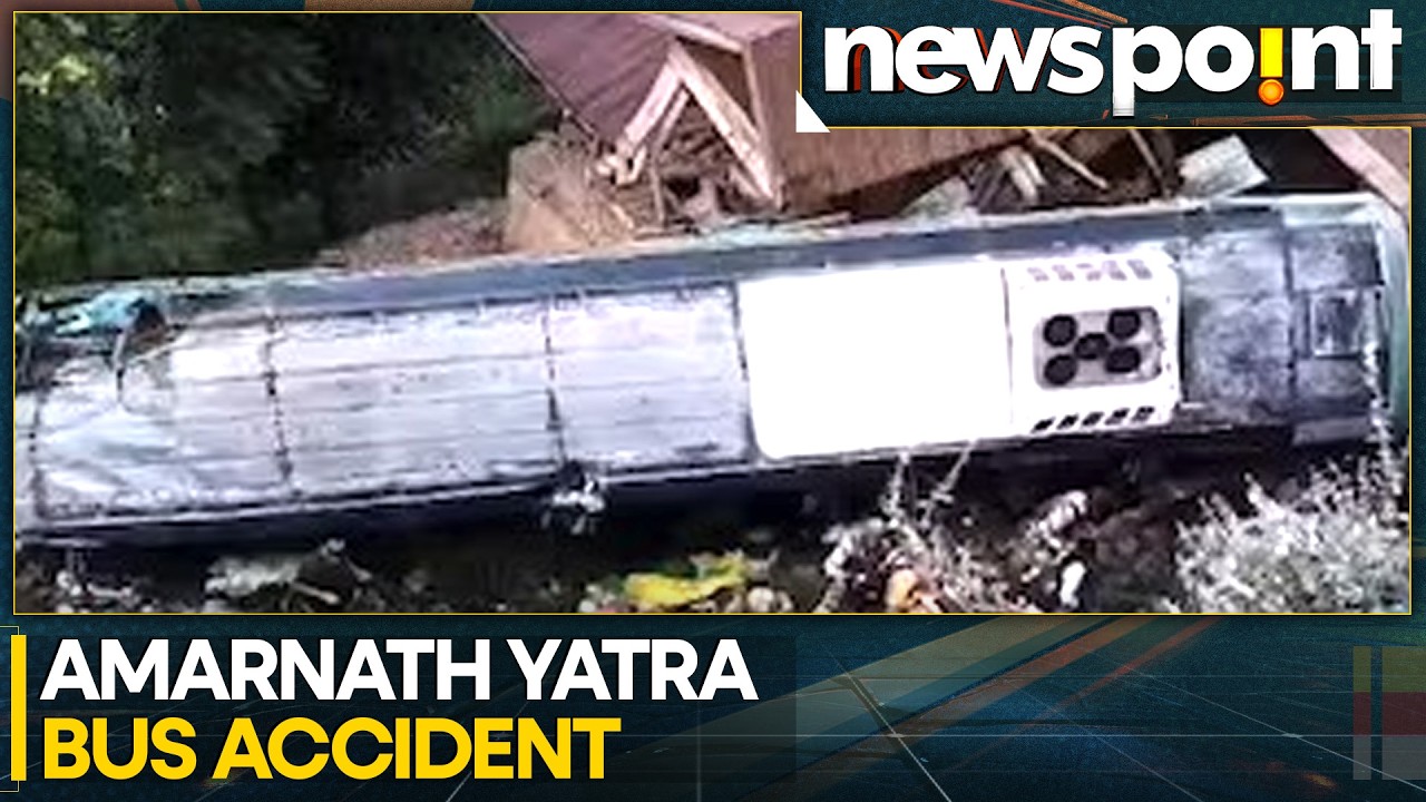Amarnath Yatra Bus Accident: Bus Carrying Pilgrims Overturns In Ganderbal, J&K | WION Newspoint