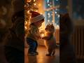 Jingle Bells Christmas Baby And Cute Kitten Dance WhatsApp Status ️ Merry Christmas Christmas