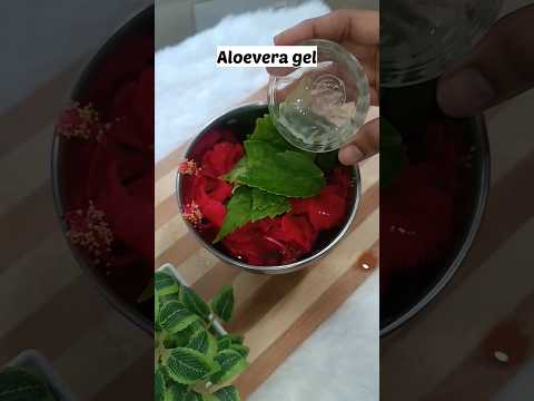 🔥Diy Hibiscus Hair Mask for Hair fall and extreme Hair Growth #shorts #ytshort #haircare#shortvideo