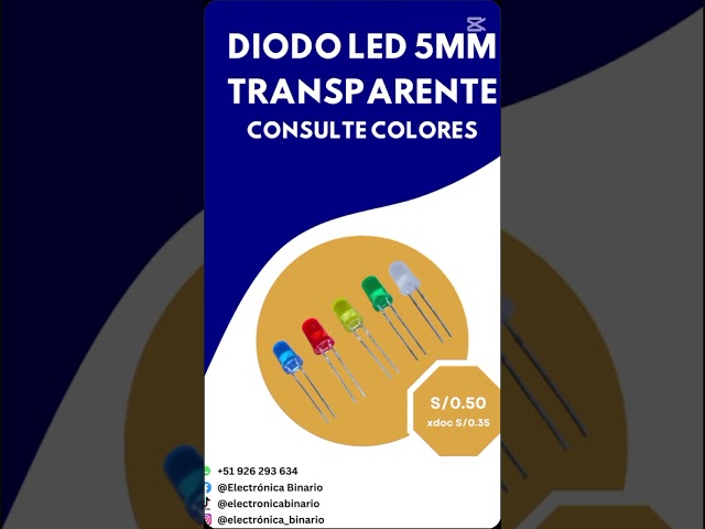 Vídeo relacionado con AUKENIEN 500 Piezas Diodo LED 3MM Emisor Kit Redondo Diodos Difusos de Luz LED Blanco Rojo Verde Azul Amarillo (50piezas cada color)