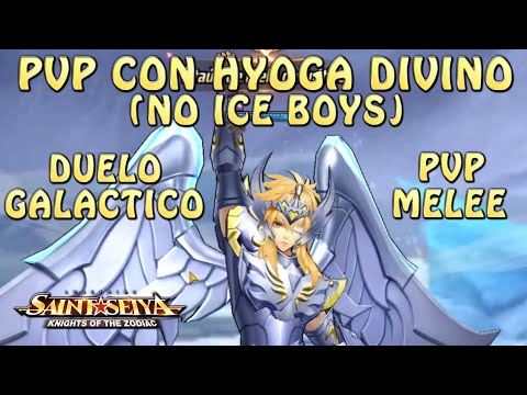 HYOGA DIVINO EN PVP! DUELO GALACTICO Y PVP MELEE! #SemanaDelPato Saint Seiya Awakening