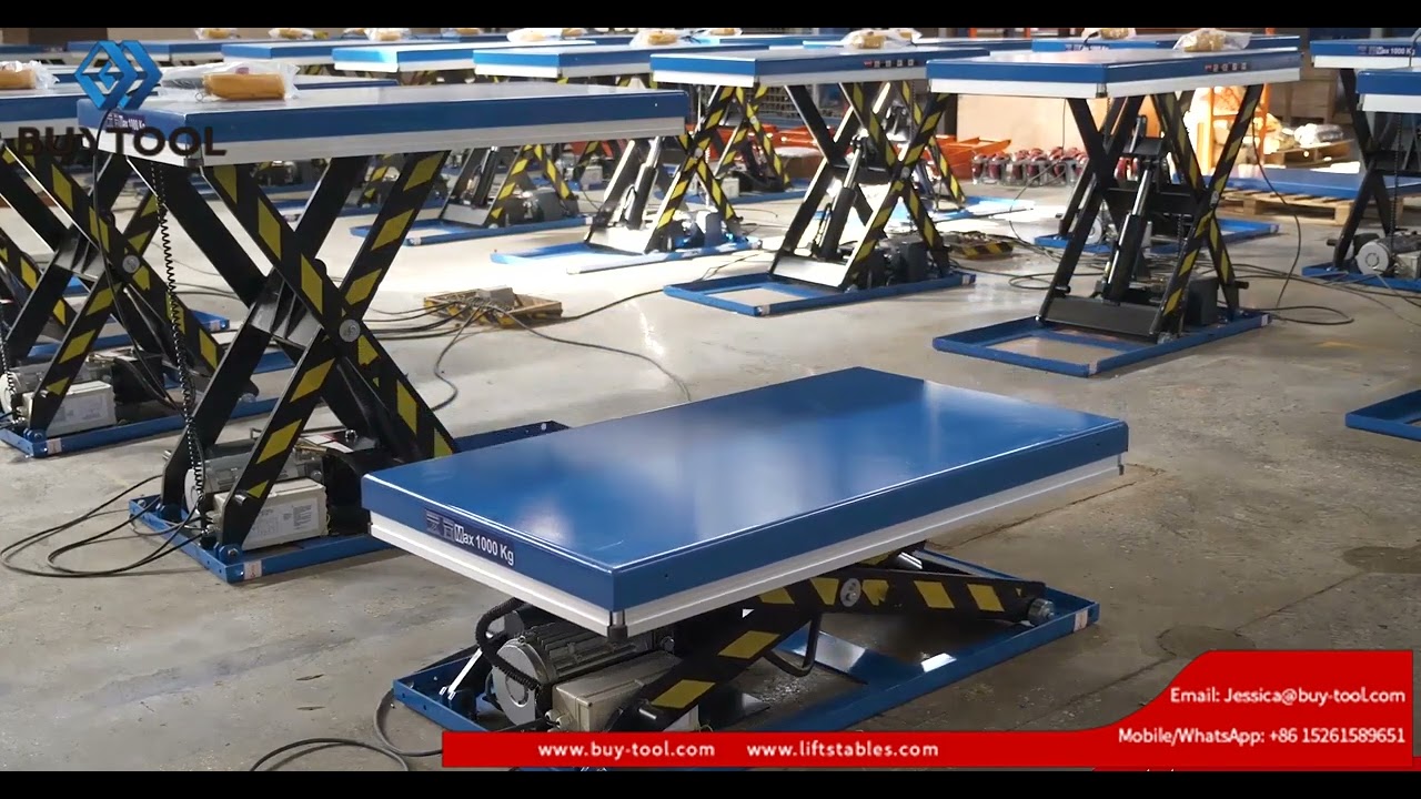 Heavy Duty Electric Hydraulic Lift Table 2200 Lbs