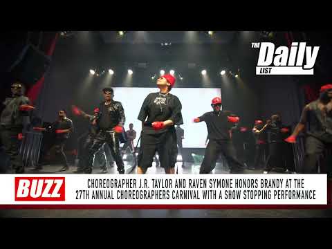 Choreographer J.R. Taylor And Raven Symone honor Brandy at the 27th Annual Choreographers Catrnival