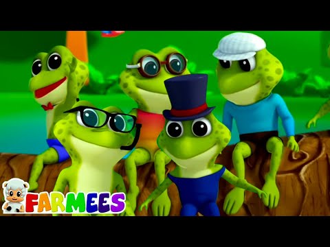 Cinco Pequenos Sapos Salpicados Rima Infantil para Crianças