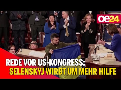 Rede vor US-Kongress: Selenskyj wirbt um mehr Hilfe
