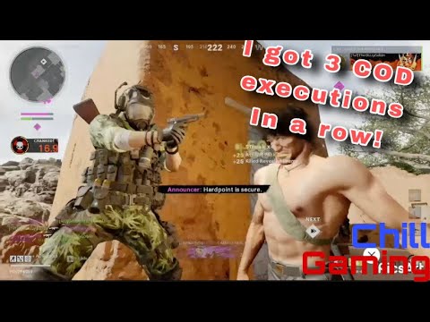 I got 3 COD executions in a row!