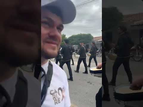 Orquestra De Percussão prof Pedro Farias no desfile Cívico de Cariré 2025