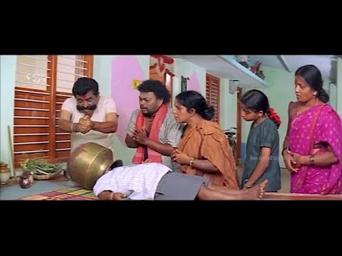 Sadhu Kokila Brings Son to Hospital | Rama Krishna Kannada Movie Comedy Scene | Mandeep Roy