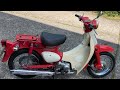 Honda C50 Little Cub 14 Walk Around And Short Ride Out Classic Motorcycle
