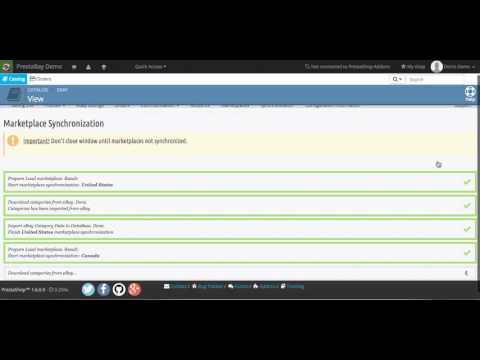 Update Marketplace Information for PrestaShop ebay Integration PrestaBay