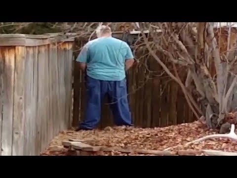 Neighbor Caught Peeing In His Yard Insists That His Urine Keeps Cats Off The Lawn