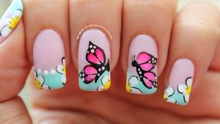 Aprende a decorar tus uñas con estas lindas mariposas