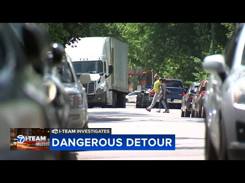 Detour for Kennedy Expressway construction has trucks barreling down residential Chicago street