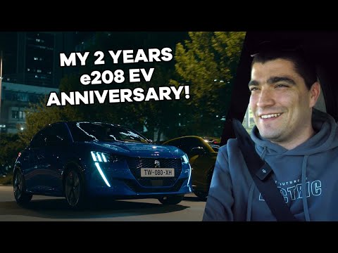 My 2nd year EV Anniversary in my Peugeot e208