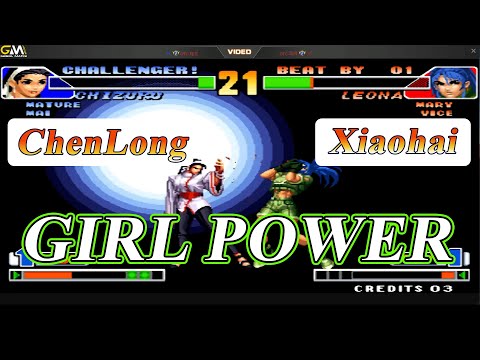 KOF 98 👧🔥ChengLong 👧(程龙)🔥Vs 👧Xiaohai (小孩) -👧 GIRL TEAM 👧MATCH- Full-On Fire Match - Live.