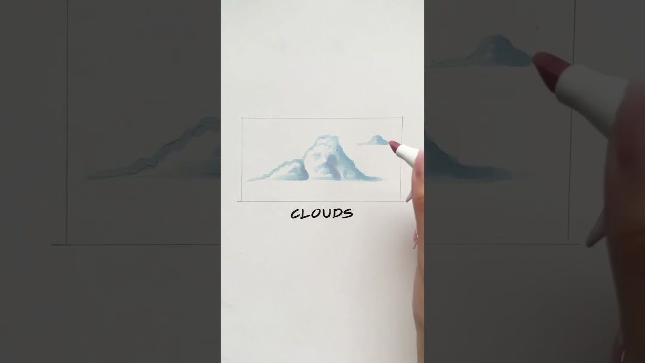 how to draw clouds | alcohol marker #markertutorial
