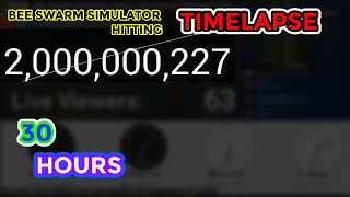 Bee Swarm Simulator Hitting 2 BILLION Visits! (TIMELAPSE)