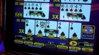 preview picture of video 'Ultimate X video Poker -- Tunica -- part 2 -- 01-22-11'