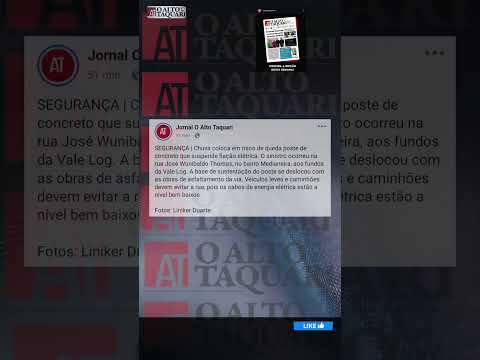 Segurança, poste de concreto com risco de queda em Arroio do Meio RS  #noticias #segurança