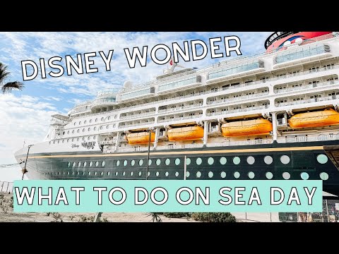 Lazy Sea Day on OUR FIRST DISNEY CRUISE Onboard the Disney Wonder 2021