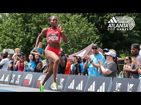 Favour Ofili Runs a WORLD BEST in the Women's 150m at the 2025 adidas Atlanta City Games