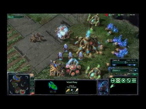 StarCraft 2 - Protoss - Void Ray rush 1v1 (Protoss VS Protoss)