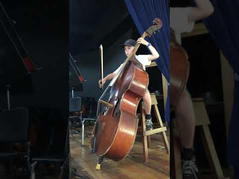 Ben's practice of Axel F on double bass