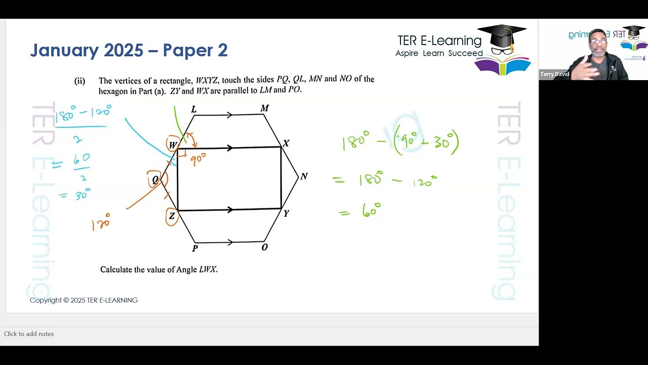 CSEC Maths - January 2025 Paper 2 Solutions (Terry David)