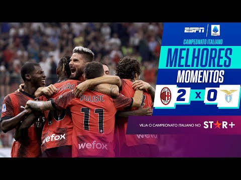 Gols e lances de Milan x Lazio