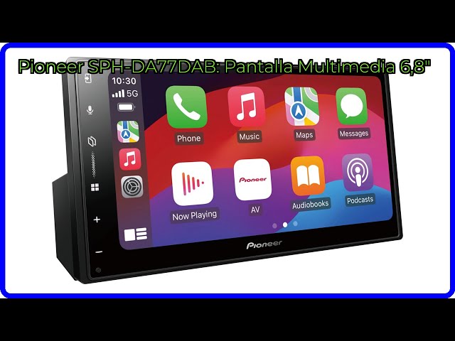 Vídeo relacionado con Pioneer SPH-DA77DAB. Pantalla Multimedia Pioneer 6,8" con carplay y Android Auto
