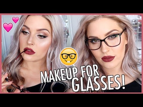 MAKEUP FOR GLASSES & Hacks 🤓💕 5 Pairs Of GLASSES Try On 💬 Video