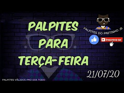 PALPITES JOGO DO BICHO 21/07/2020 TERÇA-FEIRA