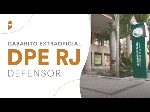 Gabarito Extraoficial - DPE RJ (Defensor)